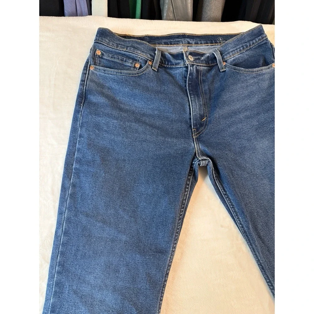 Levi's 511 Men's Blue Denim Slim Fit Straight Leg Stretch Jeans 36X32‎
